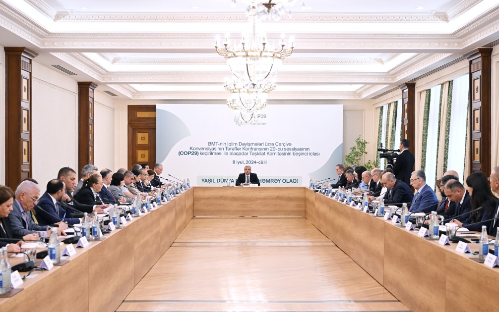 COP29 ilə əlaqədar Təşkilat Komitəsinin beşinci iclası keçirilib - FOTOLAR