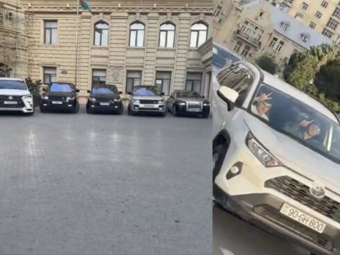 Şagirdlər lüks avtomobillərin sükanı arxasında… – Bakıda növbəti məktəb biabırçılığlı - VİDEO