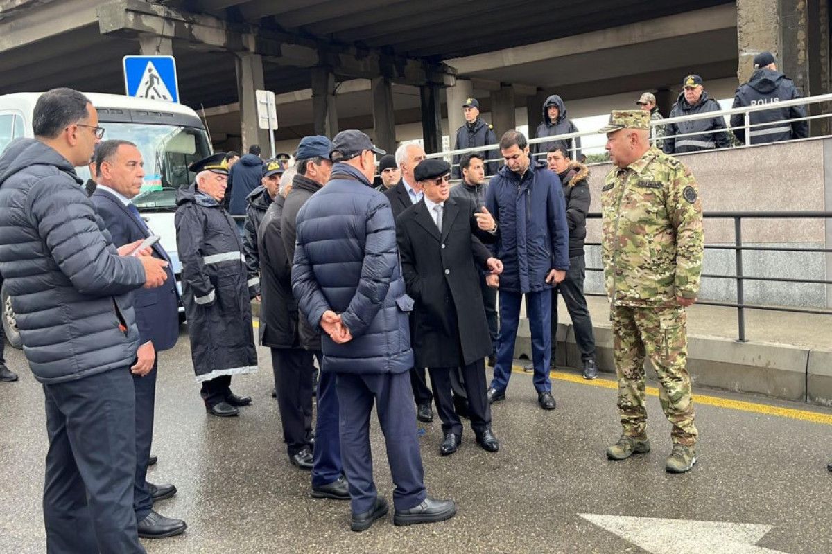 Kəmaləddin Heydərov su basmış ərazilərə getdi - FOTO