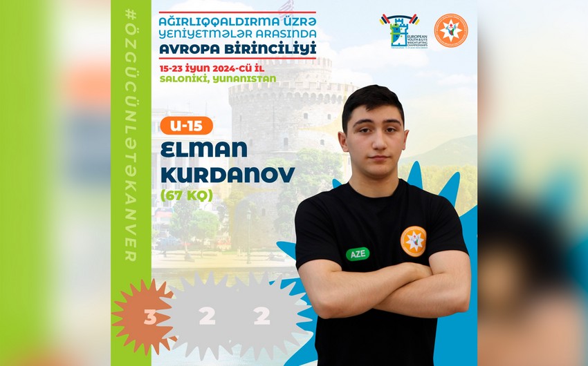 İdmançımız Avropa çempionatında 3 medal qazanıb