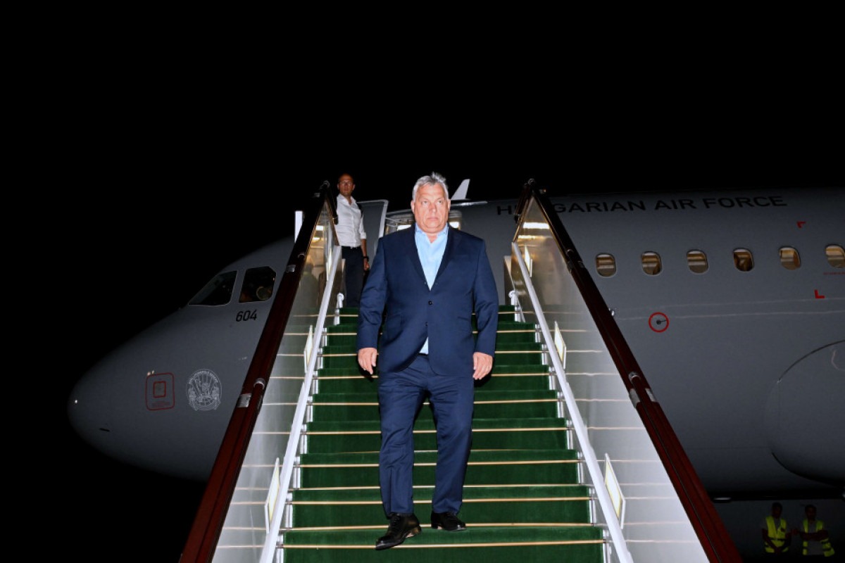 Macarıstanın Baş naziri Viktor Orban Azərbaycana səfərə gəlib - FOTO