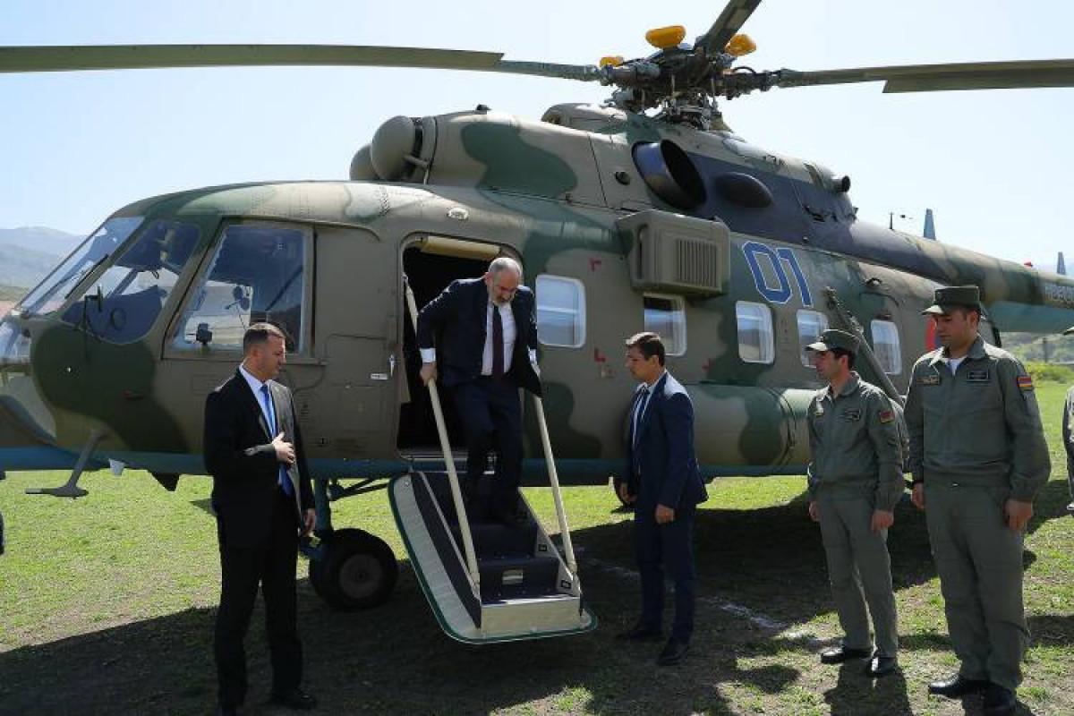 Paşinyan helikopterinin məcburi eniş etməsi ilə bağlı açıqlama verib - YENİLƏNİB