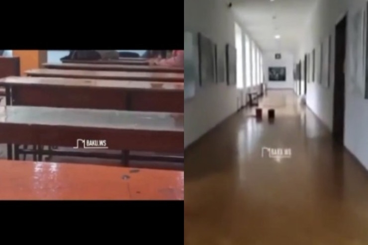 Universitetin binası yağışa niyə tab gətirmədi? - RƏSMİ AÇIQLAMA