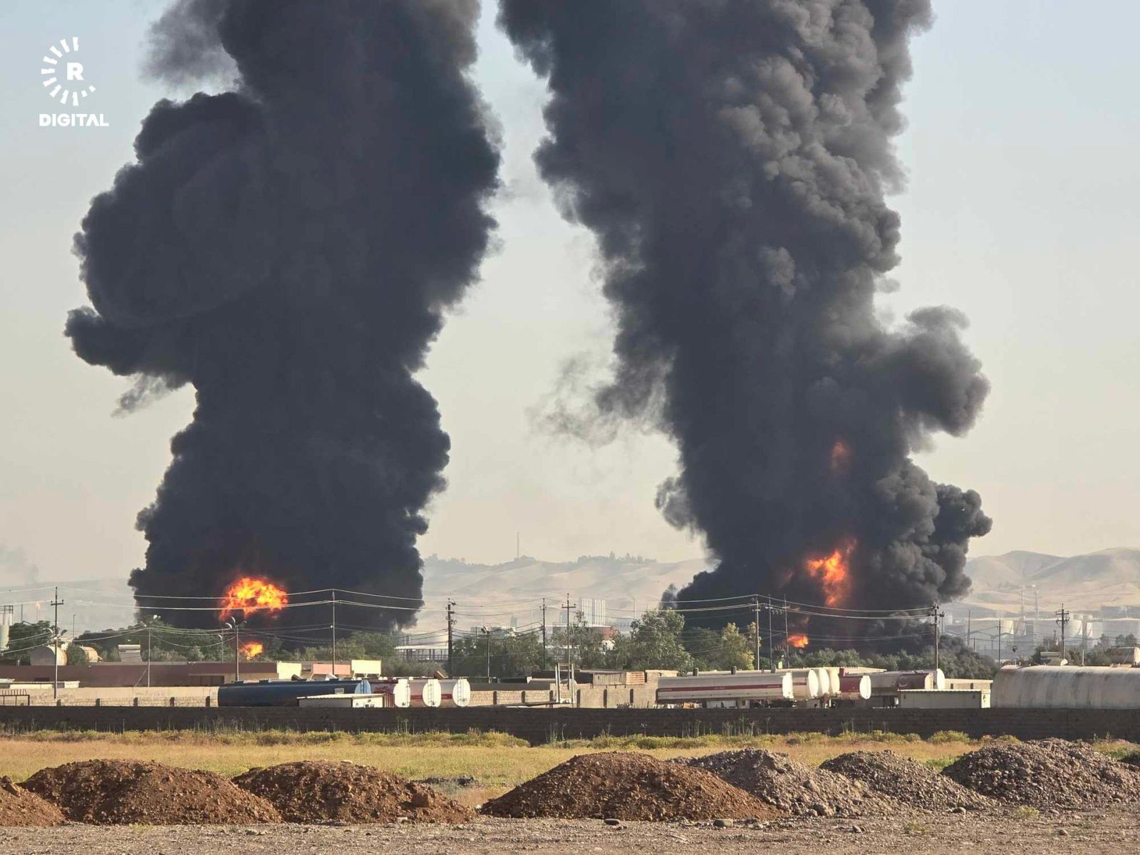 İraq Kürdüstanında yanğın 13 saatdır ki, davam edir 