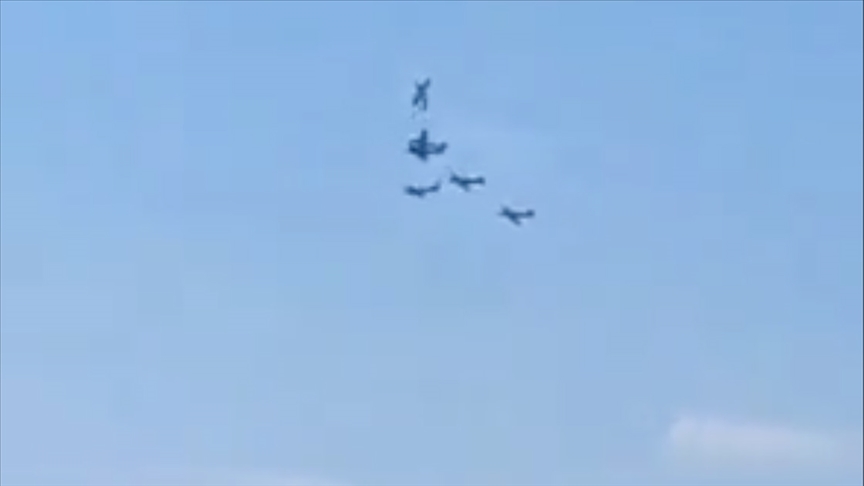 Hərbi  təyyarələr toqquşdu 1 ölü 1 yaralı... 