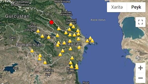 Gürcüstanda zəlzələ: Azərbaycanda da hiss olundu