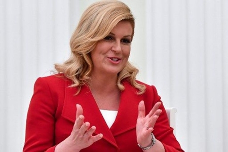 Kolinda Qrabar-Kitarovic: Şadam ki, Qarabağ münaqişəsi artıq həll olunub