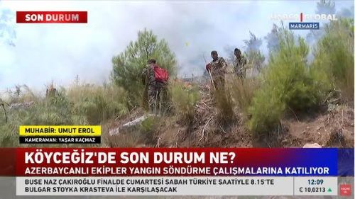 “Azərbaycanlı qardaşlarımız yanğınla belə mübarizə aparır” - “Haber Global” + VİDEO
