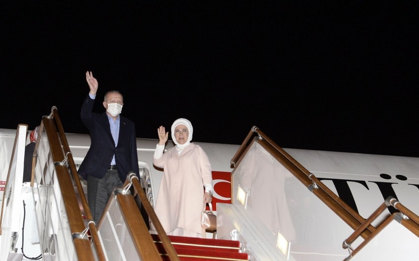 Türkiyə Prezidentinin Azərbaycana rəsmi səfəri BAŞA ÇATIB