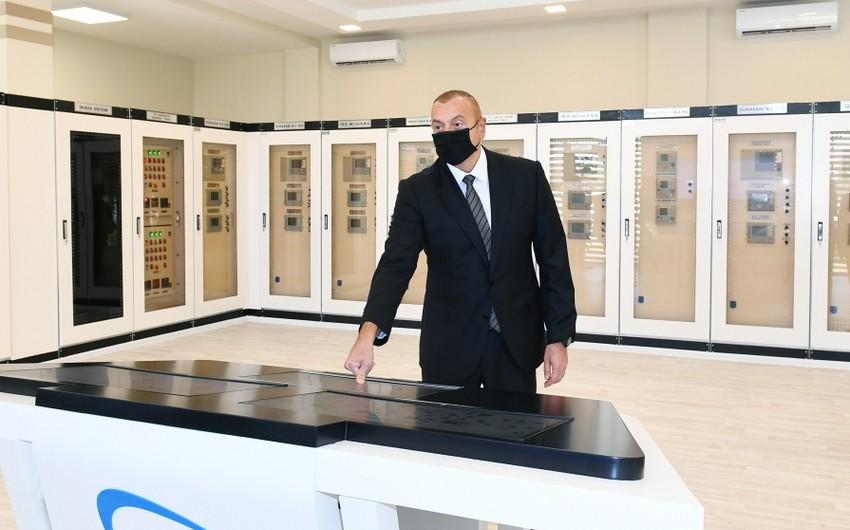 İlham Əliyev “Suraxanı” yarımstansiyasının açılışında iştirak edib - FOTOLAR