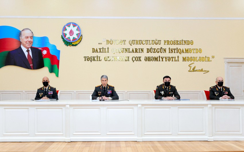 Daxili Qoşunların Baş İdarəsində müşavirə keçirildi
