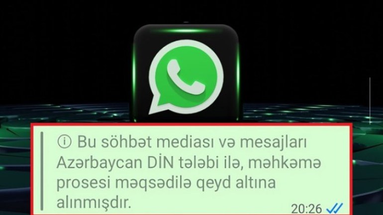 Vatsap yazışmaları polis tərəfindən izlənilir? - AÇIQLAMA