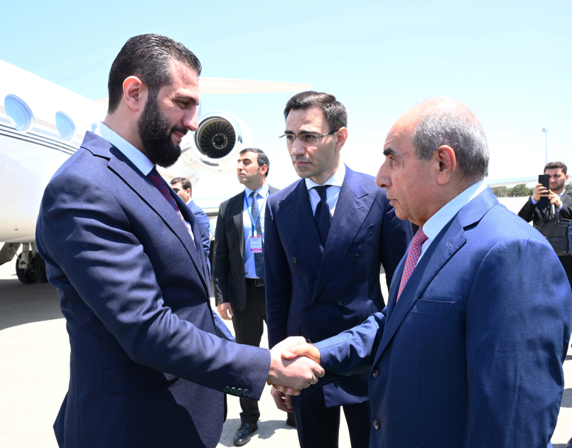 Suriyanın keçid dövrü Prezidenti Əhməd Əl Şaraa Azərbaycana işgüzar səfərə gəlib