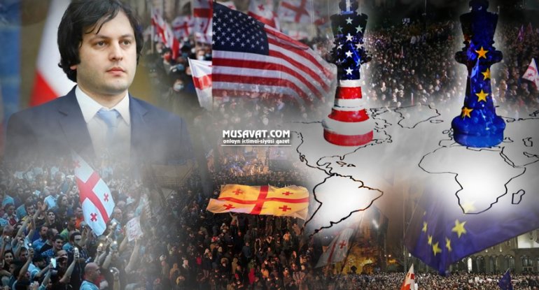 Gürcüstanda "geopolitik partlayış" təhlükəsi: Qərbə arxa çevirən "Gürcü arzusu" Kremlin "qaranlıq tunel"inə tuş gəlib