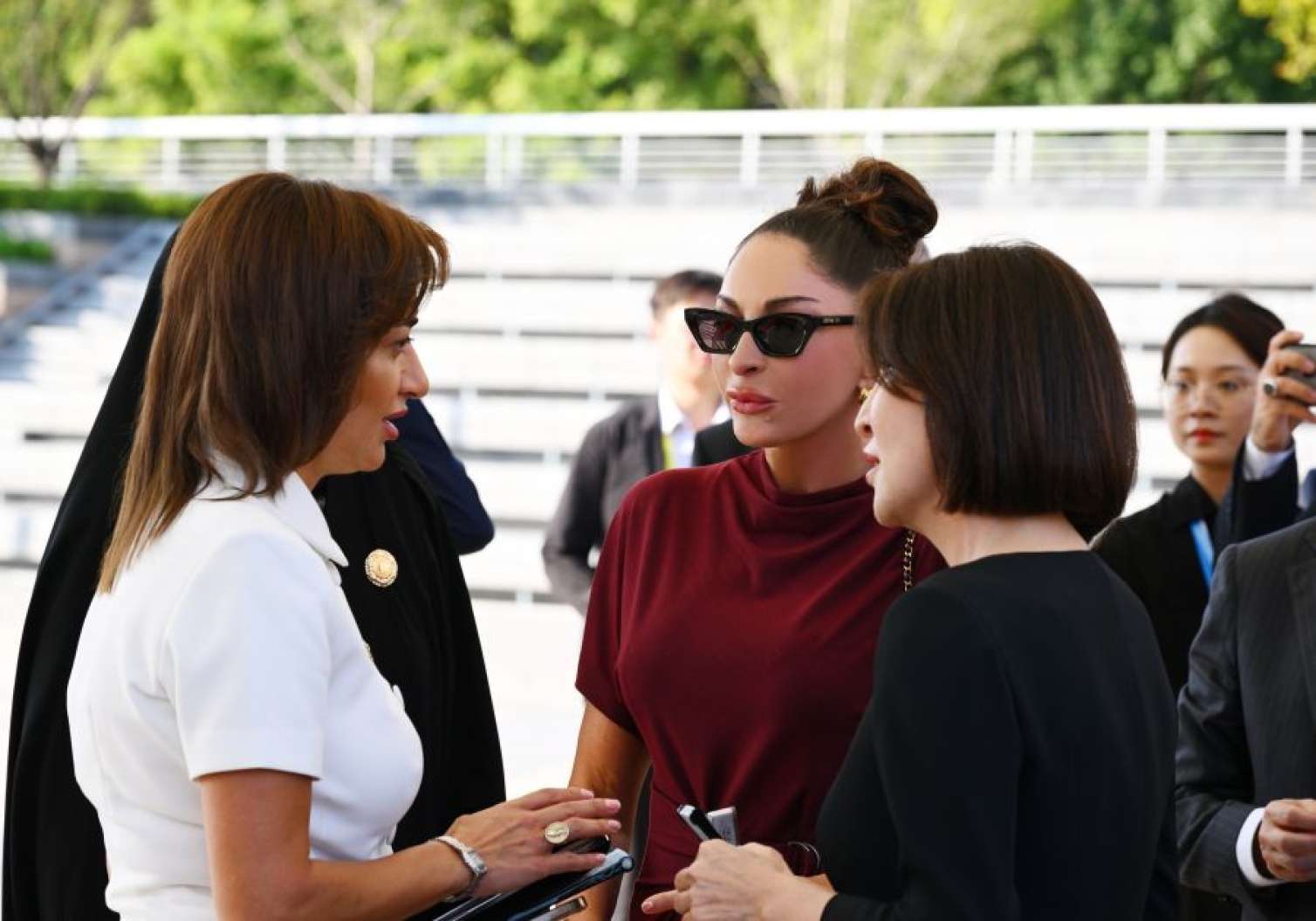 Mehriban Əliyeva və Anna Akopyan bir arada - FOTO