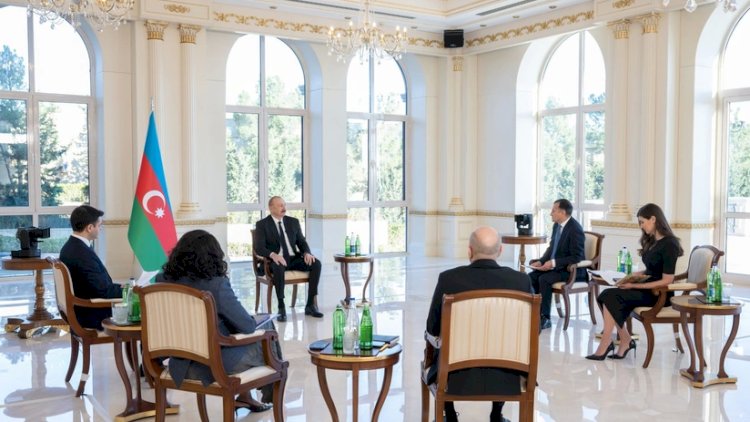 İlham Əliyev yerli televiziya kanallarına müsahibə verdi