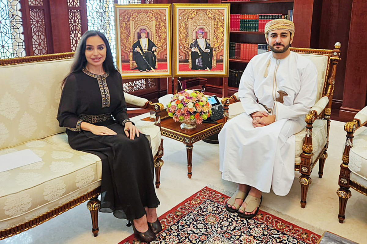 Leyla Əliyeva Maskatda Oman Sultanlığının Vəliəhdi ilə görüşüb