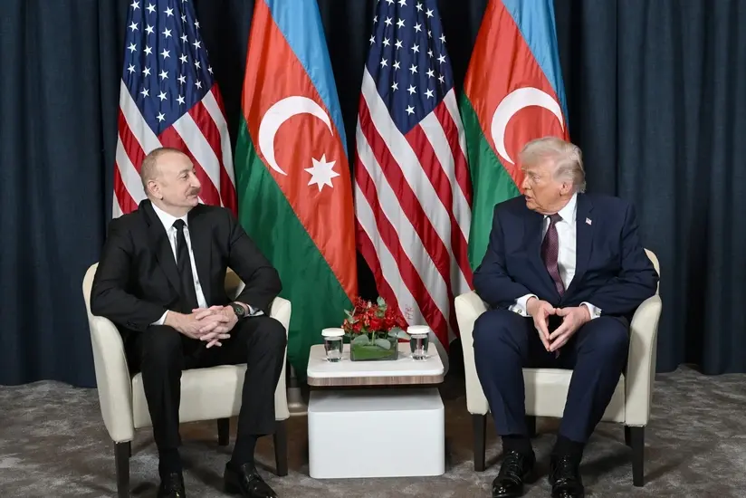 İlham Əliyevin ABŞ Prezidenti Donald Trampla görüşü keçirilib