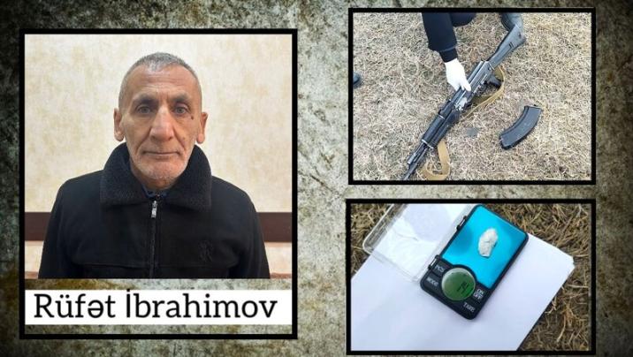 Ucarda saxlanılan şəxsdən odlu silah və narkotik vasitə aşkarlandı