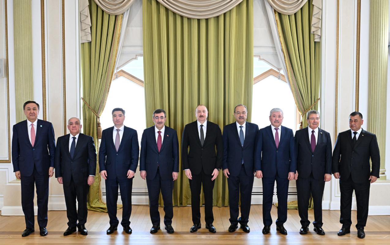 Prezident TDT-yə üzv dövlətlərin hökumət başçılarını qəbul edib - FOTOLAR