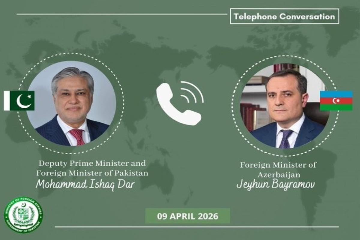 Azərbaycan və Pakistan XİN başçıları arasında telefon danışığı olub