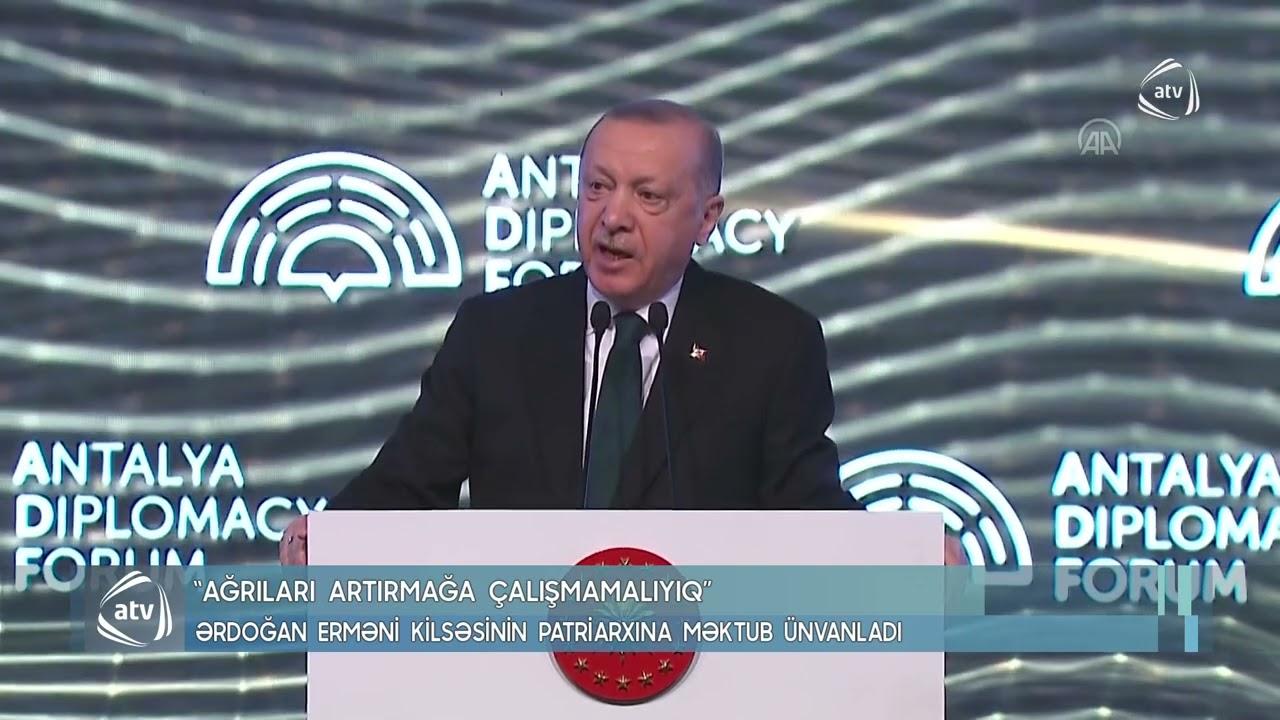 “Razılaşma toqquşmadan üstündür”- Ərdoğan erməni kilsəsinin patriarxına məktub ünvanladı