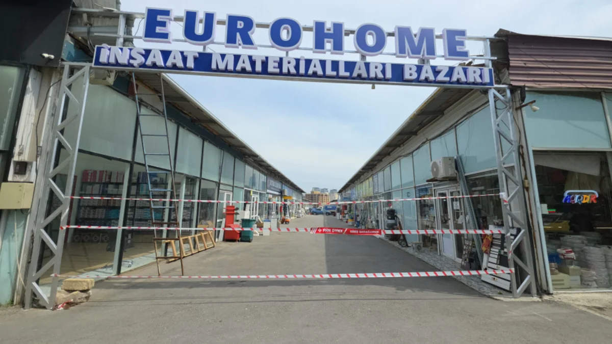 "Eurohome" tikinti materiallarının satışı bazarınının fəaliyyəti dayandırılıb