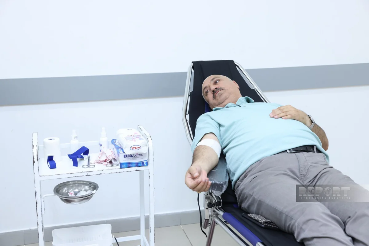 Aşura günü ilə əlaqədar Təzəpir məscidində qanvermə aksiyası keçirilir