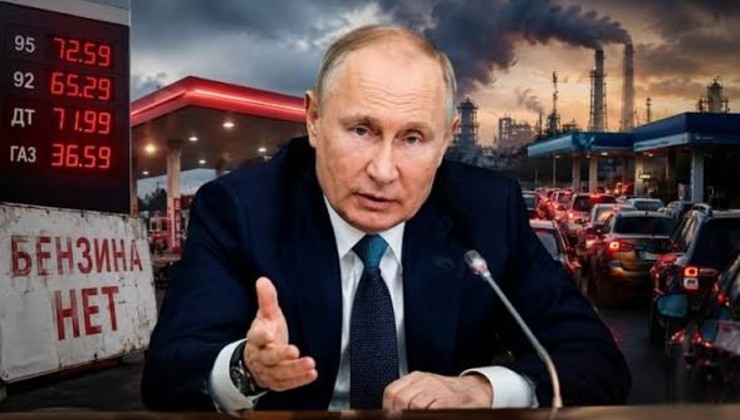 Putinin gəldi, benzin qəfil ucuzlaşdı - Rusiya məmurları şou göstərir
