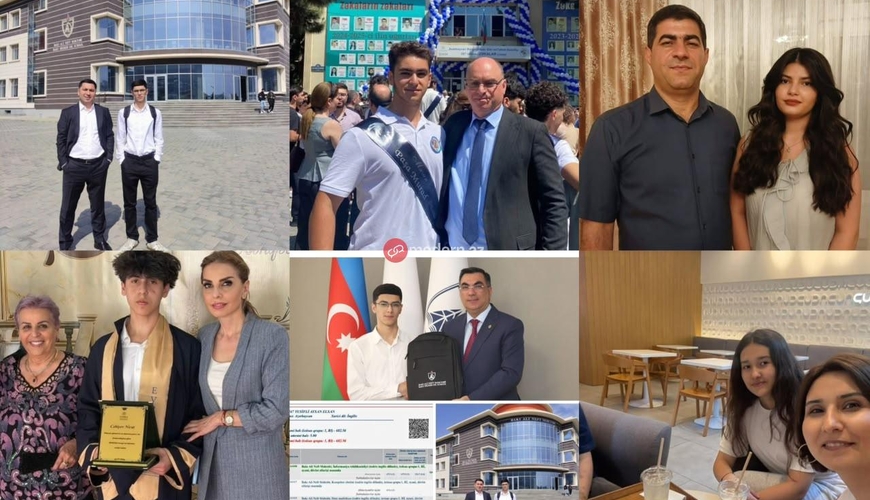 Tələbə adını qazanan jurnalist övladları