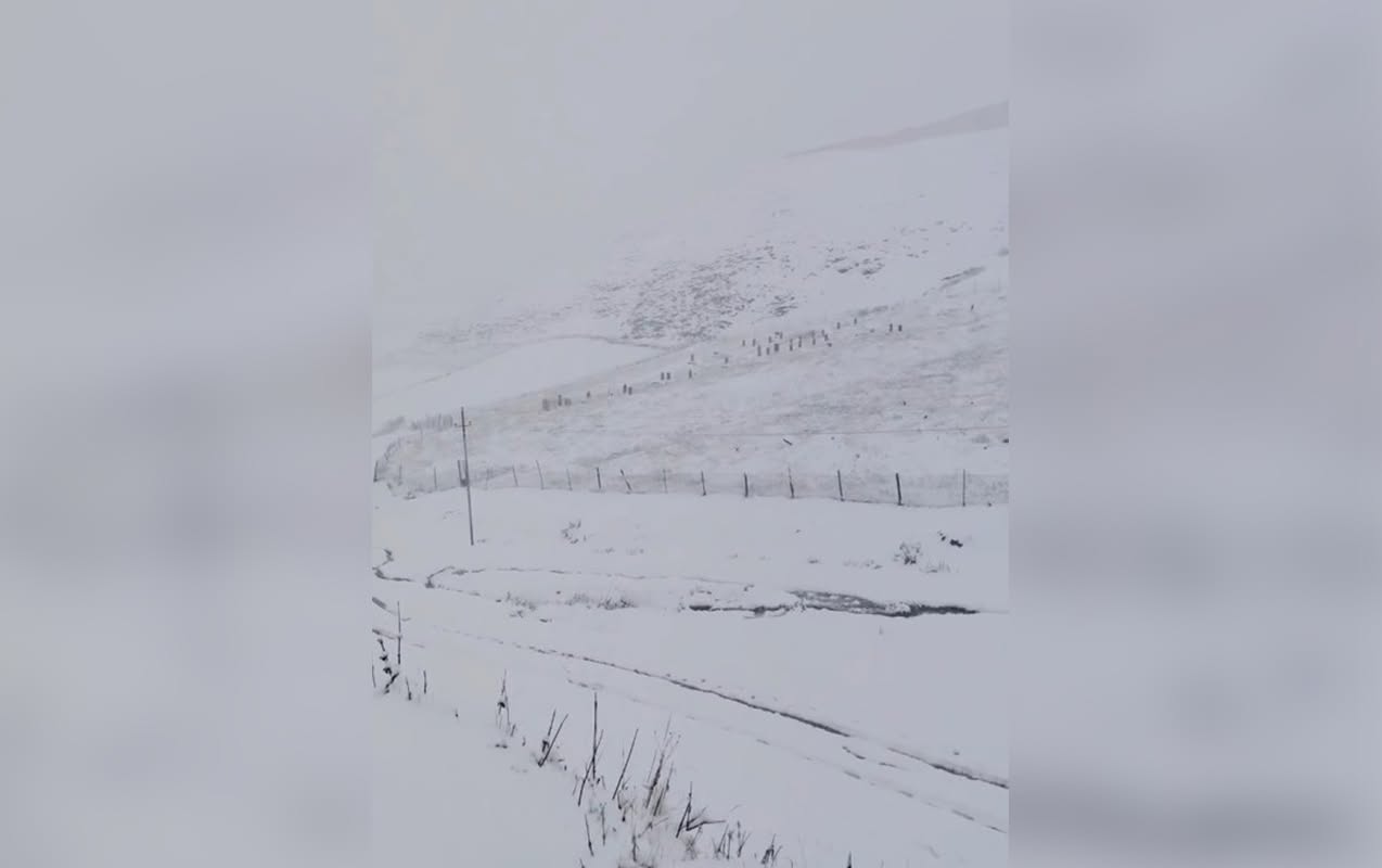Xınalıqda ilk qar - Video
