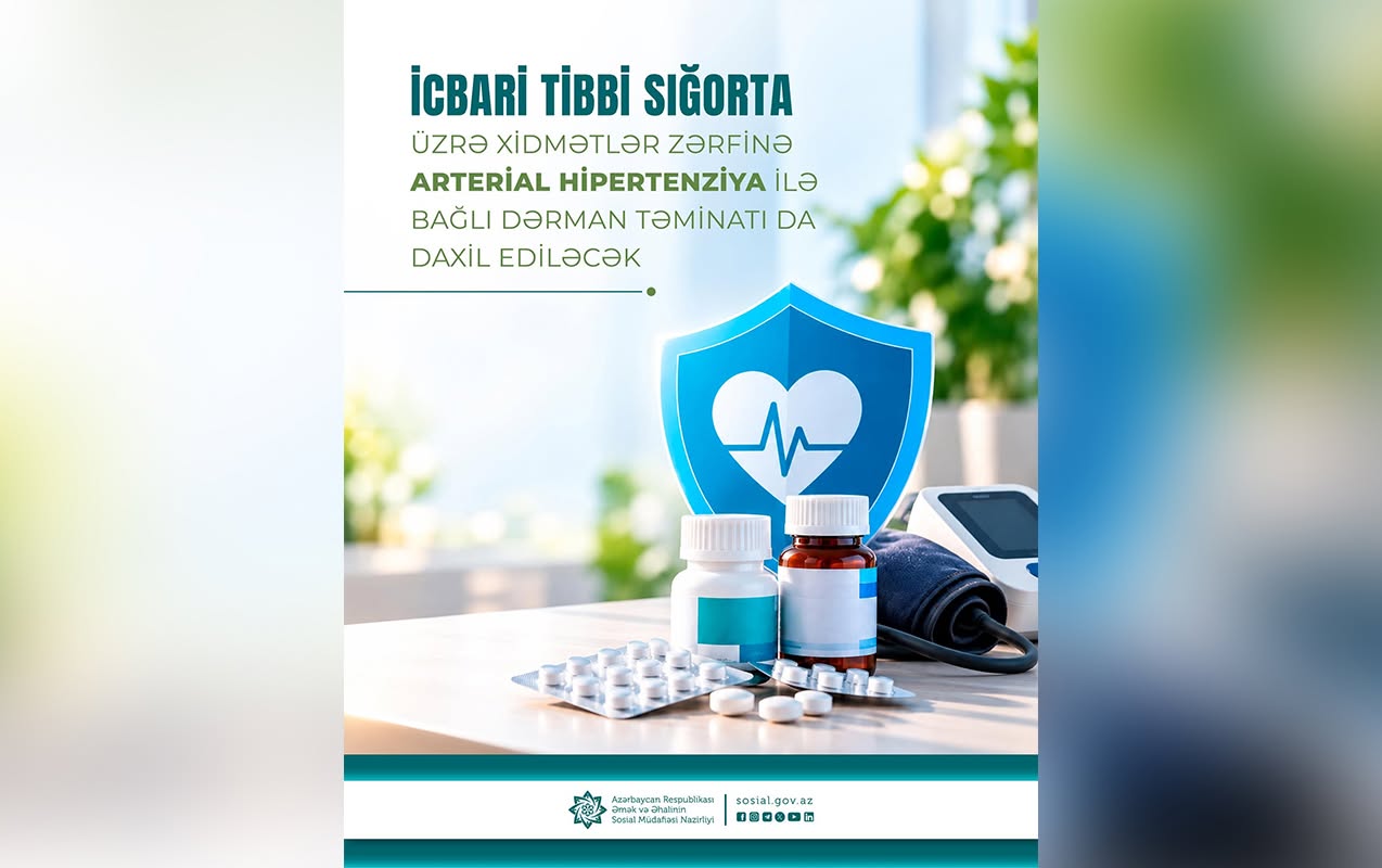 Xidmətlər Zərfinə arterial hipertenziya ilə bağlı dərman təminatı da daxil ediləcək
