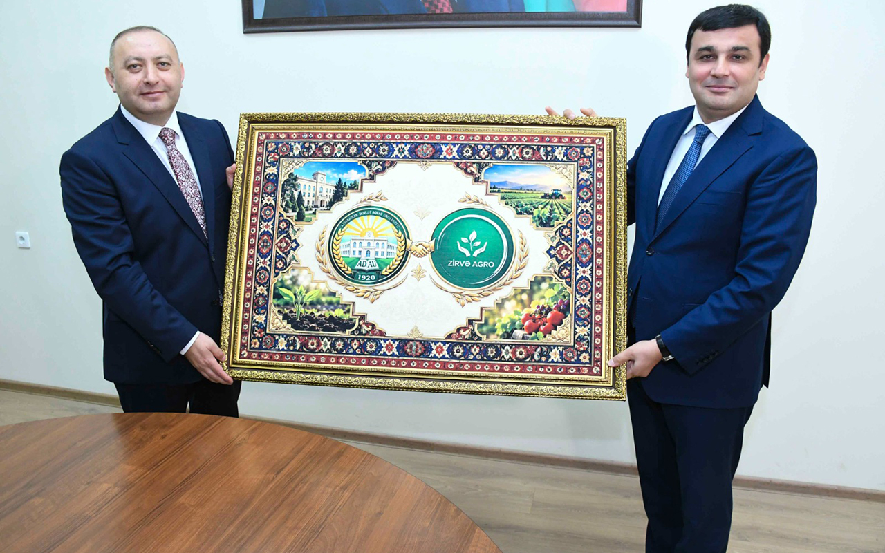 “Zirvə Agro” MMC ilə Azərbaycan Dövlət Aqrar Universiteti Memorandum imzaladı - Fotolar