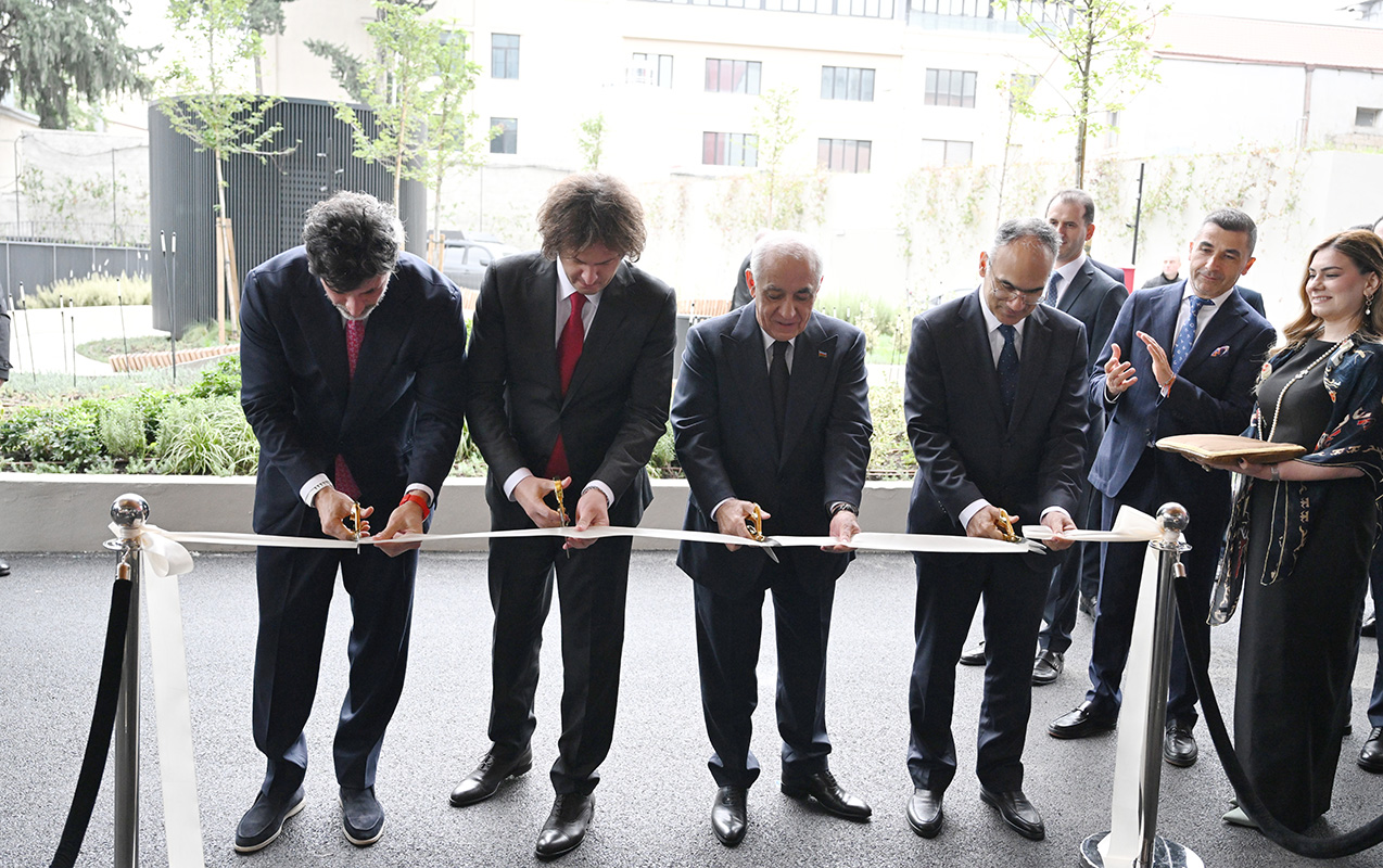 Əli Əsədov və Kobaxidze “ART Riverfront Hotel Tbilisi”nin açılışında - Fotolar
