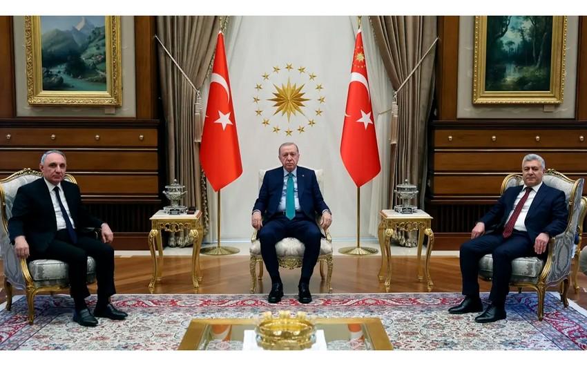 Rəcəb Tayyib Ərdoğan Kamran Əliyevi qəbul edib