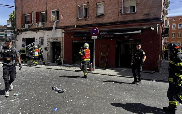 Madriddə partlayış, 20-dən çox yaralı var - Fotolar