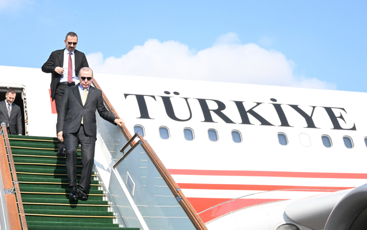 Ərdoğan Bakıya çatdı - Fotolar