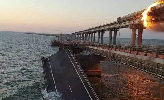 Təcili: Krım körpüsü yenə partladıldı - Video