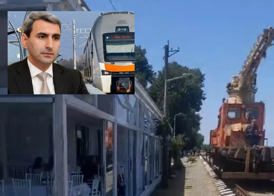 Lənkəranda dəmir yolu xəttin bir addımlığında restorana hansı məmur icazə verib? - Video