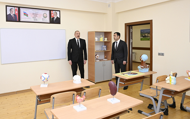 Prezident “Talıstan” liseyinin açılışında - Fotolar