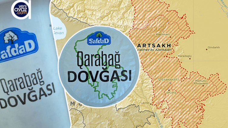 “Qarabağ” dovğasının üzərinə seperatçıların xəritəsi yerləşdirilib – Fotolar