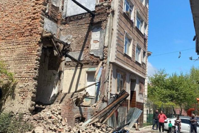 İstanbulda daha bir zəlzələ oldu – Bina uçdu