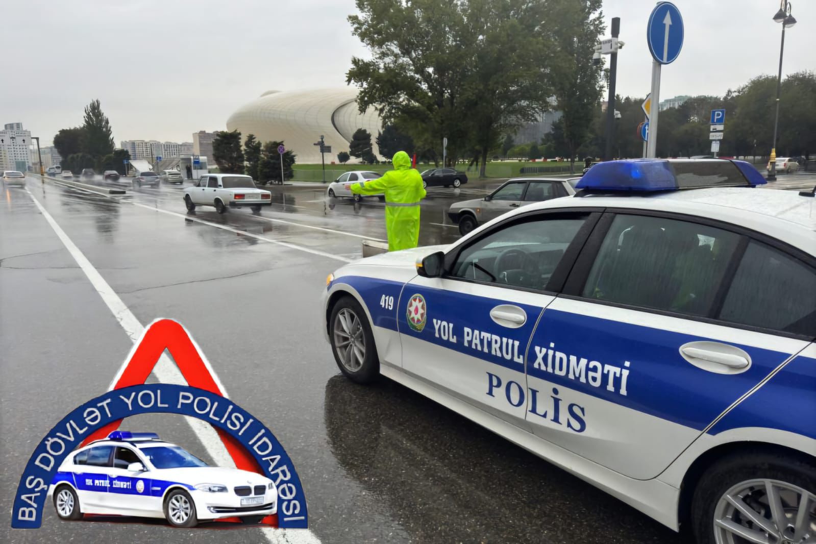 BDYPİ: Yağışlı hava yollarda diqqət, məsuliyyət və səbr tələb edir