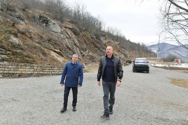 İlham Əliyev Şuşa rayonundakı “Saxsı” bulağında olub - YENİLƏNİB + FOTO