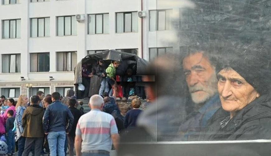 Ermənilər kütləvi şəkildə Xankəndini tərk edir - FOTOLAR (Yenilənib)