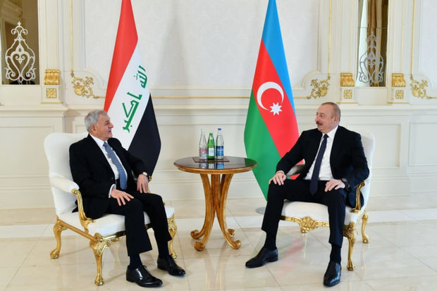 Azərbaycan və İraq prezidentlərinin təkbətək görüşü keçirilib - FOTO