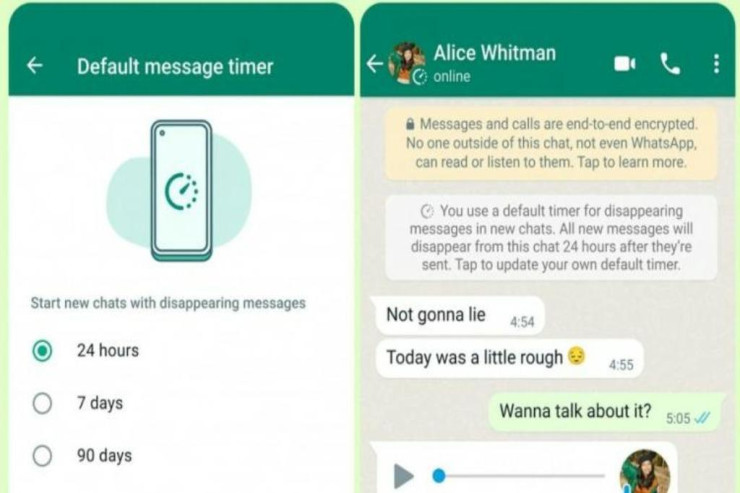 “Whatsapp”a yeni funksiya gəldi: Mesajlar 24 saata...