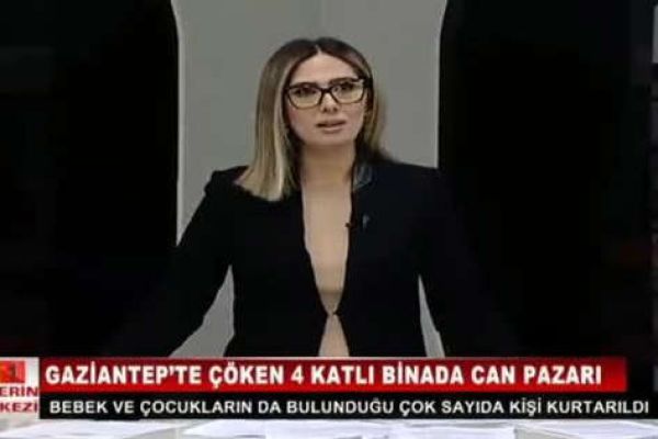 Canlı yayım zamanı zəlzələ oldu - Aparıcı çətin anlar yaşadı