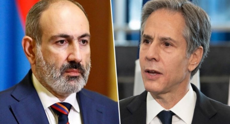 ABŞ dövlət katibi Paşinyanla danışıb
