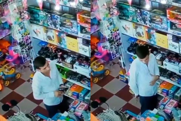 Bakıda qəribə hadisə: oğurladığı malı həmin dükana satdı - ANBAAN VİDEO